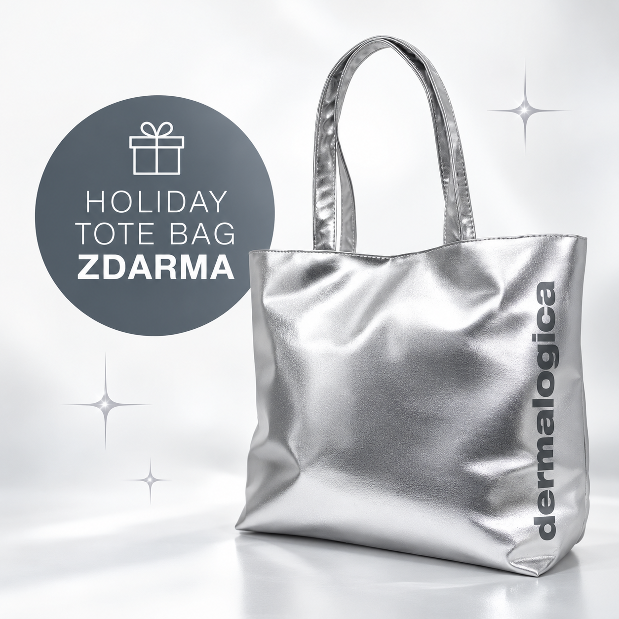 Stříbrná taška Holiday Tote Bag zdarma